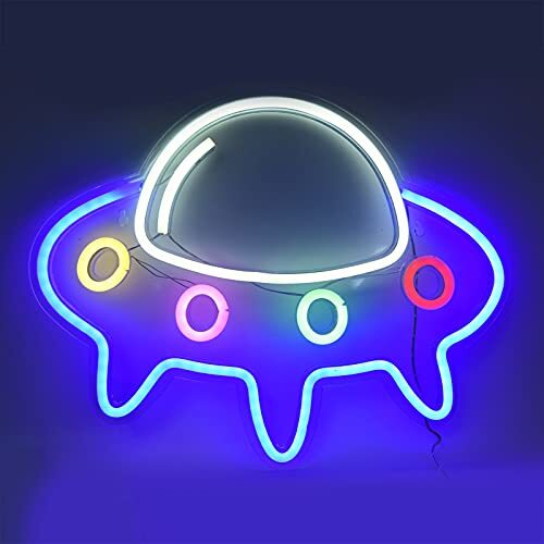 Luci al Neon per insegne a LED Aspetto dell'astronave Luci Personalizzate (u1O) - Foto 1 di 1