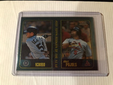 2001 Topps Chrome Rookies of the Year Albert Pujols, Ichiro Suzuki (RC)-#T99