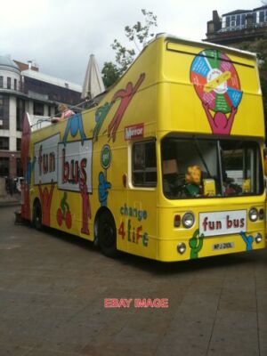 FOTO MANCHESTER LEYLAND ATLANTEAN OPEN-TOP BUS A CHANGE 4 LIFE FUN BUS AUCH (F