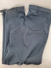 Vintage LEVI STRAUSS Blue/Gray Dacron Polyester Gold Tab Pants USA Size 42x33.5
