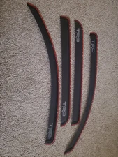 trd in-channel window door visors for toyota tacoma 2016-2023 4 door