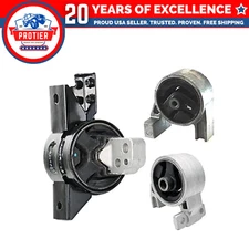 Fits 2006-2011 Hyundai Accent 1.6L Front Low/Rear Motor & Trans Mount 3pc :