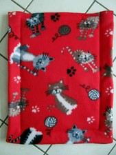 Large Refillable Fleece Cat Kitty Catnip Pad Mat Toy Organic Cat Nip Handmade