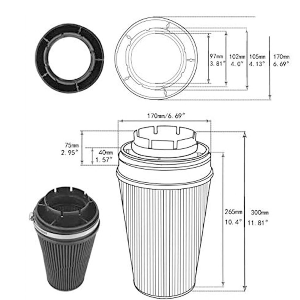 Heat Shield&Cold Intake Pipe Kit For 2009-14 GMC Yukon Denali/Denali XL V8 6.2L