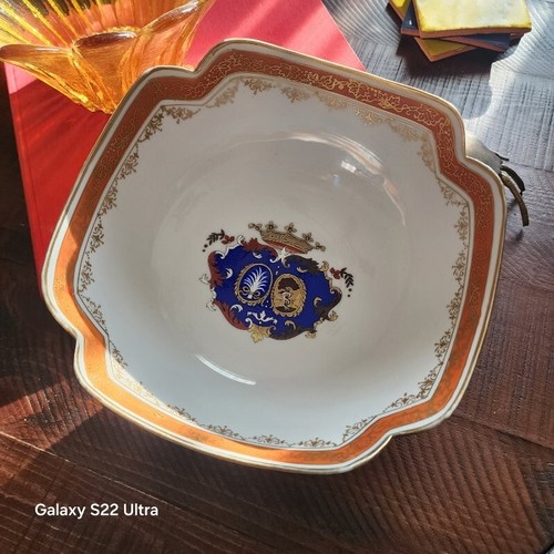 Beautiful Vintage Chelsea Royal Coat Of Arm 9.5"x4" Porcelain Bowl Made In Japan - Picture 17 of 18