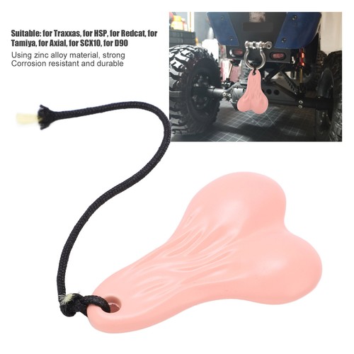 Hanging Truck Bull Balls Truck Nuts Bumper Big Eggs Eggs For Hitch RC Cars Pink - Picture 7 of 9