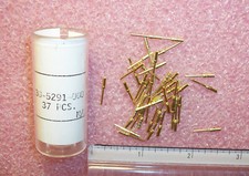 QTY (37) 330-5291-000 ITT D-SUB 20-24 AWG DSUB MACHINED CRIMP GOLD PIN CONTACTS