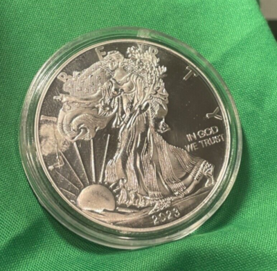 2023 W Metal Replica Walking Liberty Us Silver Dollar Copy Movie