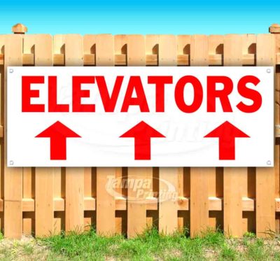 ELEVATORS UP ARROW Advertising Vinyl Banner Flag Sign Many Sizes DIRECTIONAL