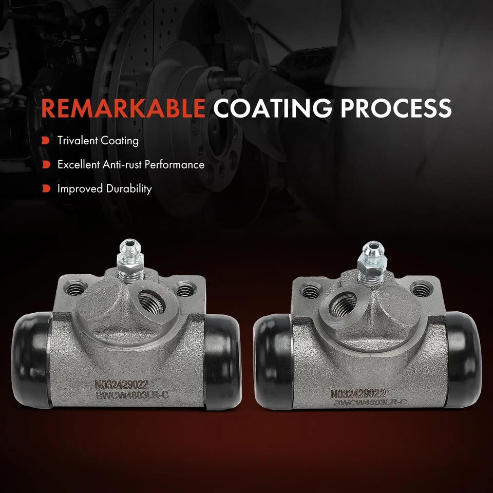 Cilindro de roda de freio a tambor traseiro para motorista e passageiro para Cadillac DeVille Eldorado - Imagem 3 de 4