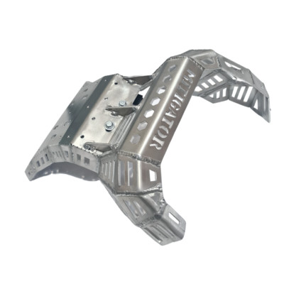 Skid Plate with Pipe Guard fits Beta Xtrainer 2015-2024 Silver