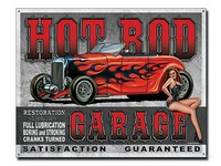 Schild Auto Hot Rod Usa Motiv Blech Poster 30 X 40 Cm Us-Car Werkstatt Deko *980