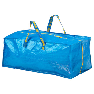   IKEA FRAKTA Tasche für Karre, blau, 76 L, mit Reißverschluss  
