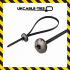 Button Head Cable Ties 7.6mm x 370mm Zip Ties Nylon Plastic Black