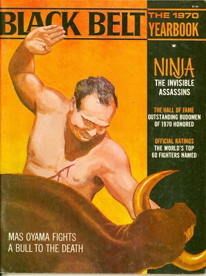 1970 Black Belt Yearbook Magazine Mas Oyama Bull Cover | eBay