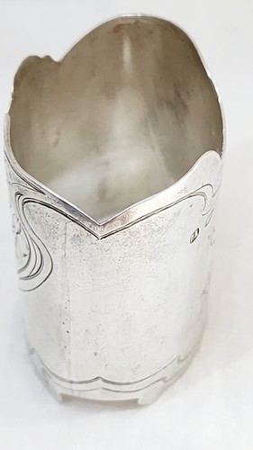 ANELLO TOVAGLIOLO STILE ART NOUVEAU ARGENTO 84 IMPRIAL RUSSO CIRCA 1890 OPERA D'ARTISTA - Foto 5 di 12