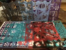 10pcs Stencil Set DIY Craft, Painting, Scrapbooking Templates Reusable