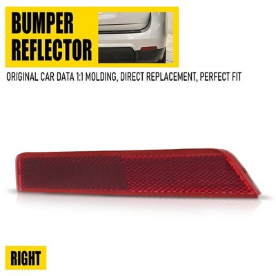 Fit Chevrolet Equinox 2010-2017 Bumper Reflector Light Red Rear Case Side Right