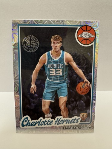 LIAM MCNEELEY 2025-26 Topps Chrome 45th Anniversary #TC-LM Silver Pack Mojo (RC)