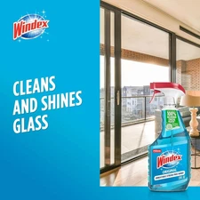 Windex Glass and Window Cleaner Spray Bottle, Original Blue, 23 fl oz