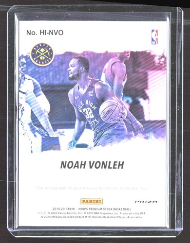 2019-20 Hoops Premium Stock #HI-NVO Noah Vonleh Hoops Ink - Bild 2 von 2