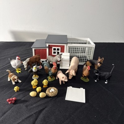 Schleich Farm World 42421 Chicken Coop Extra Barn Animals