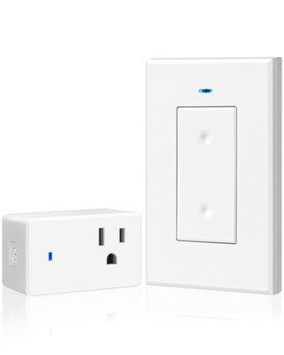 Mini Remote Control Outlet Wireless Light Switch, Programmable and Removable ...