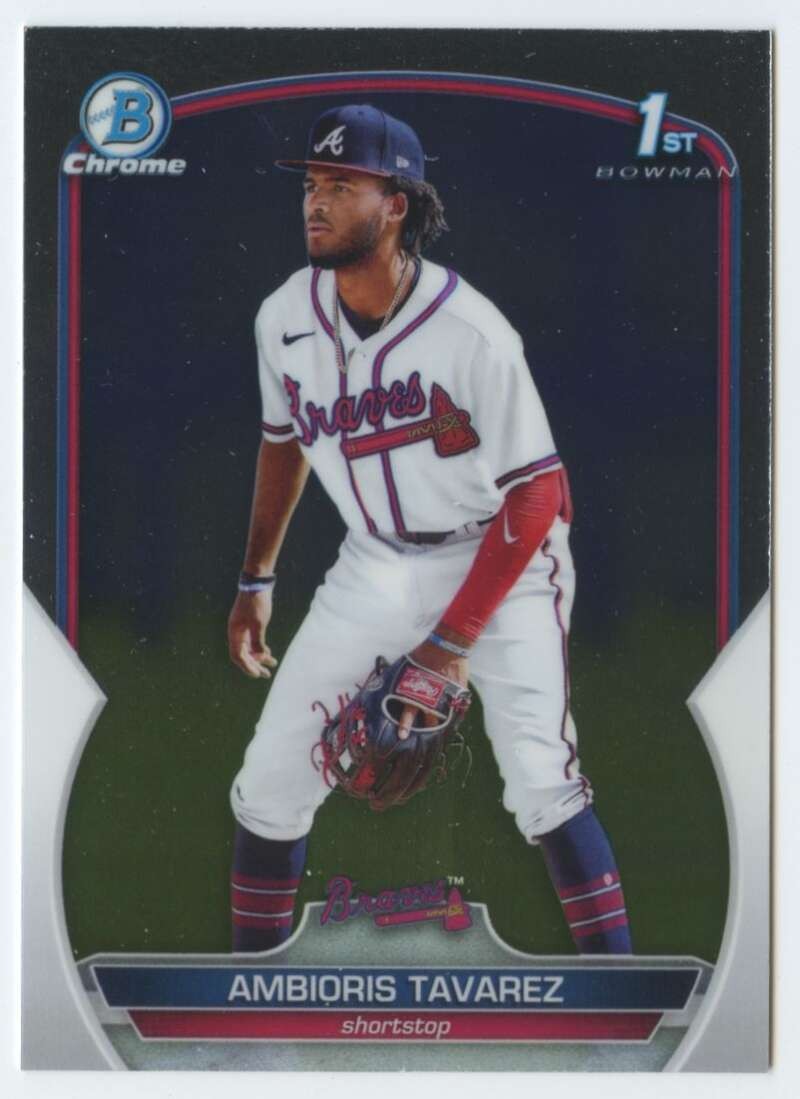 2023 Bowman Chrome Prospects #BCP-33 Ambioris Tavarez Braves 1st Bowman ID:49612