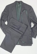 Vintage Daniel Hechter 3 Piece Wool Suit 38L 33x29 Made in USA Stripes 90s 80s