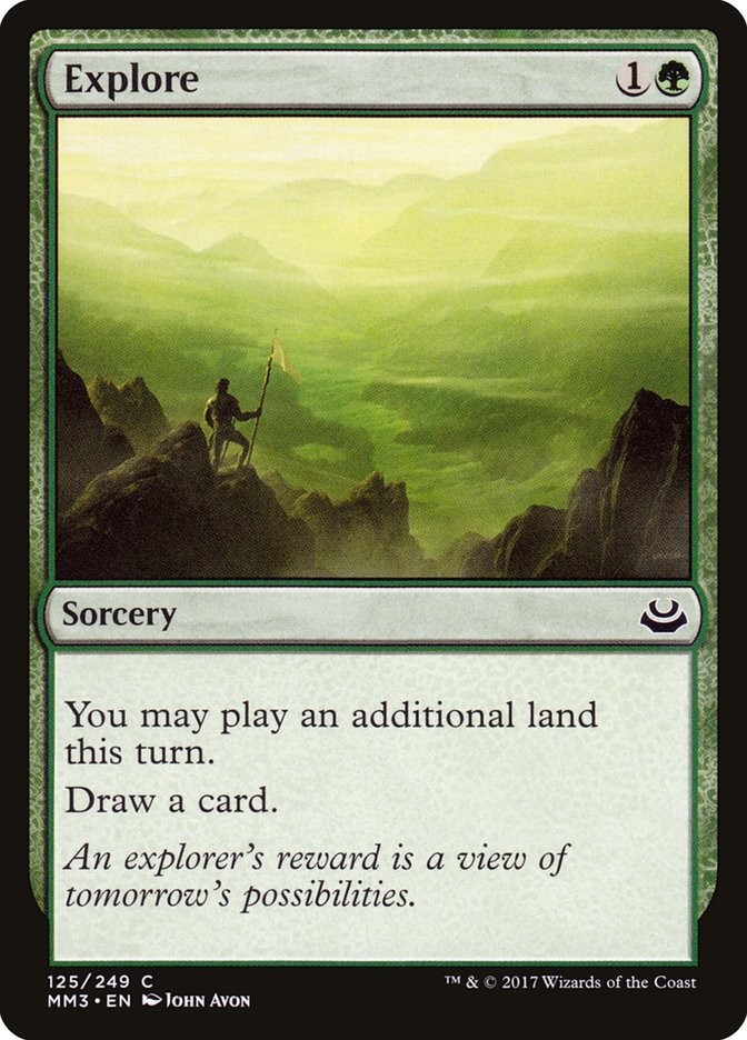 MTG Magic the Gathering Explore (125/270) Modern Masters 2017 LP