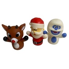  8274 Rudolf Movie SANTA SNOWMAN Finger Puppets