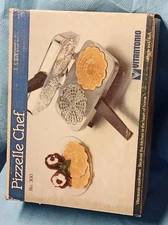 NEW IN BOX - RAW ALUMINUM PLATES - Vitantonio Pizzelle Chef 300 - 3 YR. WARRANTY