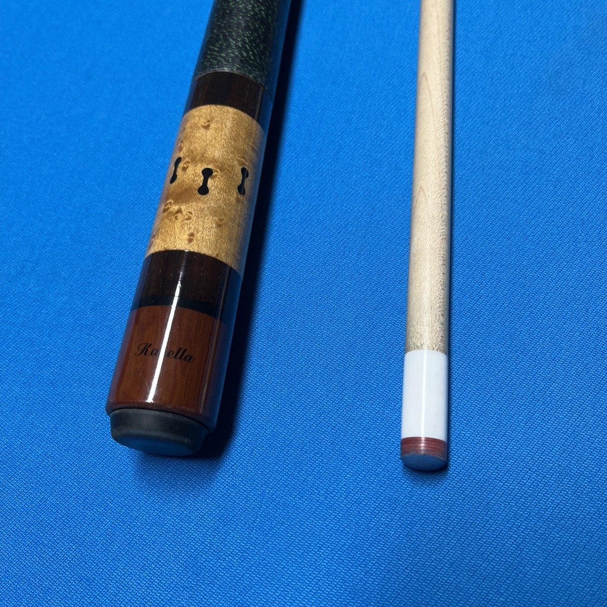 Unbranded Karella Pool Cue Vintage 4Point W/ New Taom Fire Tip