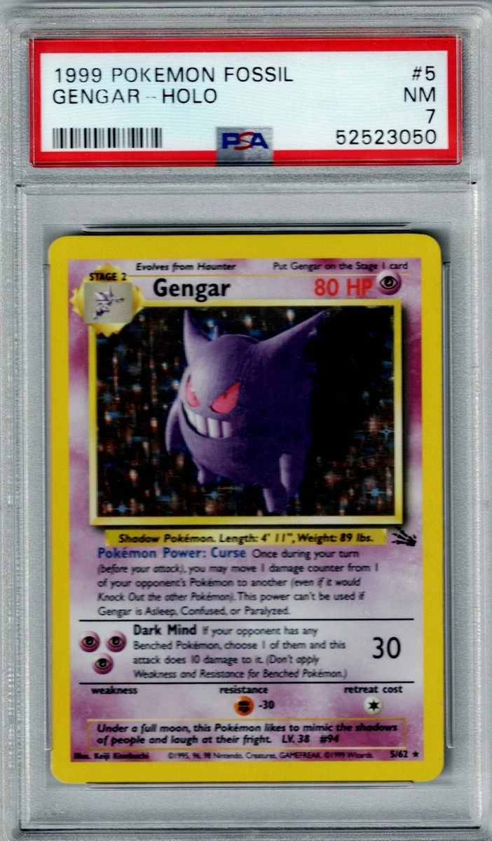 first gengar pokemon card 401 Games Canada - Dark - 6/105 - Holo it comes protected in a tamper Gengar 5/62 Fossil Holo for