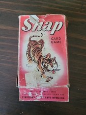 Vtg. 1950's Whitman Snap Card Game, Original Box Complete Game