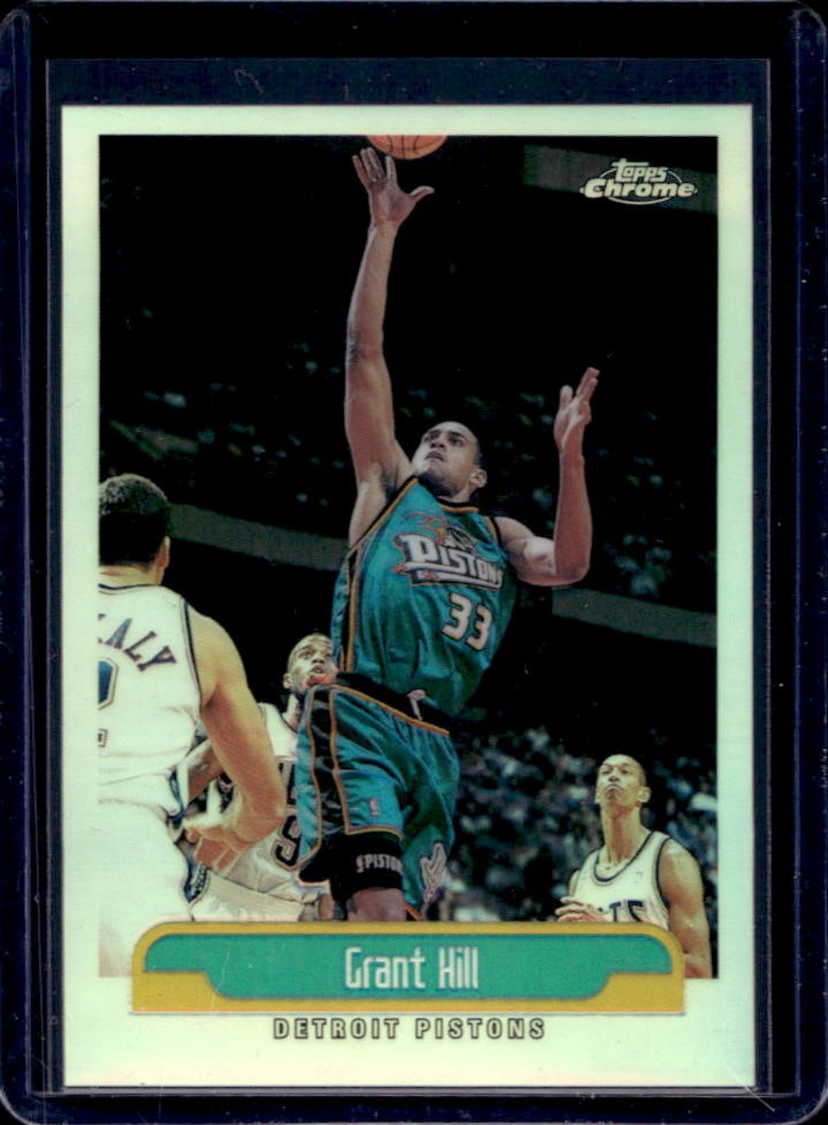 1999-00 Topps Chrome Grant Hill Refractor #42 Pistons