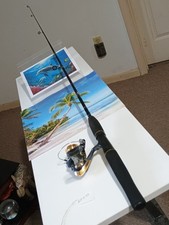 spinning fishing rod Zebco 4'6" UL 2-6lb And Reel Shakespeare Microspin