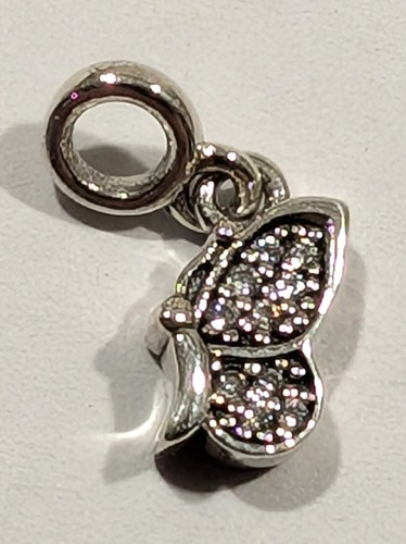 Authentic Pandora Charm, ME My Butterfly Dangle, #798392CZ, Silver, Clear CZ