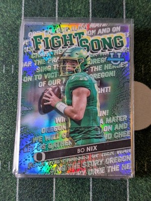 Lot of 29 2022-23 Bowman's Best University - Fight Song Bo Nix #FS-14