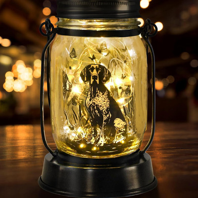 German Shorthaired Pointer Gifts for Women/Men, Pet Solar Lanterns German Shorth