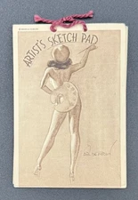 Rare Earl MacPherson Artist’s Sketch Pad Pocket-Size Pin-Up Booklet, c. 1940s
