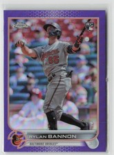 Rylan Bannon RC 2022 Topps Chrome Update Purple Refractor Baltimore Orioles