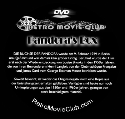 Pandora's Box aka: Die Büchse der Pandora 1929 Tragic Romance Silent Movie