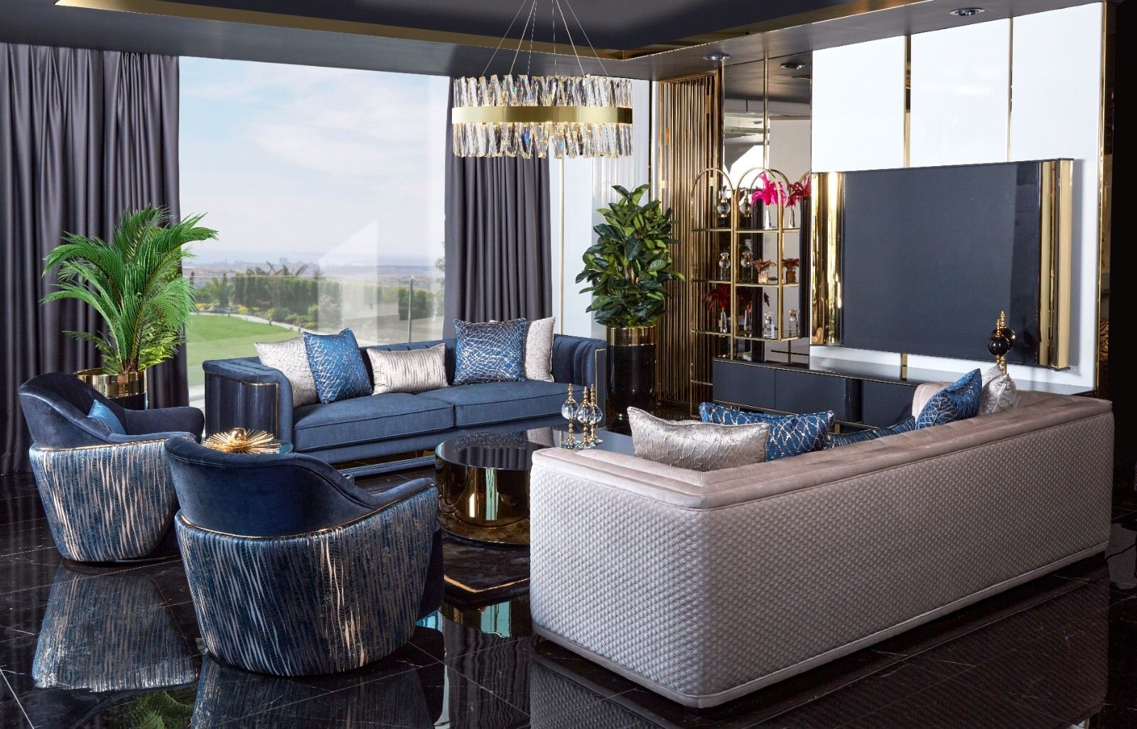 Sofa Set 3+3+1+1 Seater Coffee Table TV Stand Sofa Sofas Armchairs