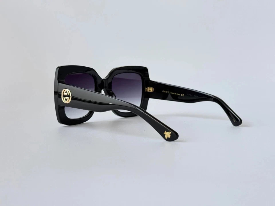Gucci GG0083S Black Oversized Square Sunglasses Women Men  display picture 1