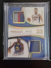 Draymond Green Blake Griffin 18-19 Immaculate 07/23 Game Worn Patch