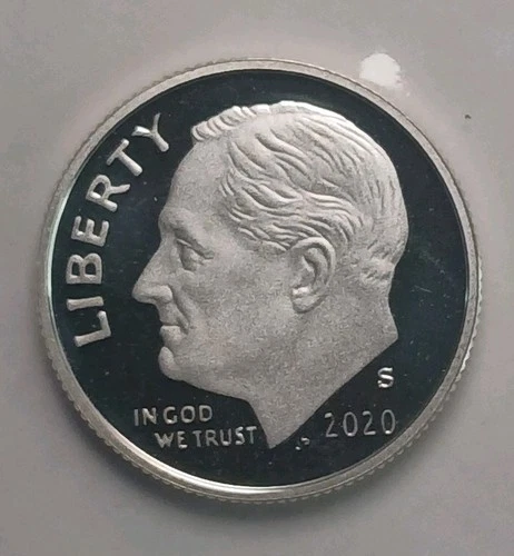 Flanklin D. Roosevelt Dime Collection 2020 P&D % 2020 S Silver Proof 3 Coin Set