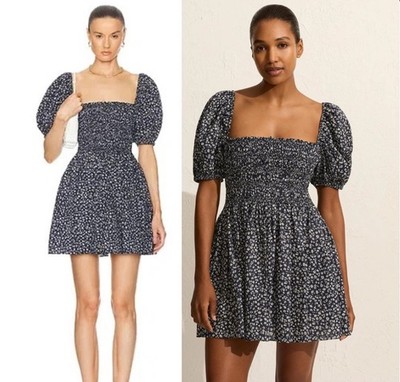 Matteau Cotton Poplin Puff Sleeve Women s Mini Dress - Size US 10 MSRP $440
