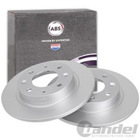 2X A.B.S. Bremsscheiben 261Mm Hinten Passend FüR KIA Carens Clarus