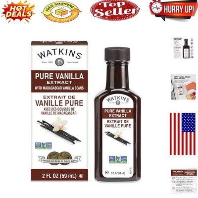 Pure Madagascar Vanilla Extract - 2 oz. Non-GMO & Kosher
